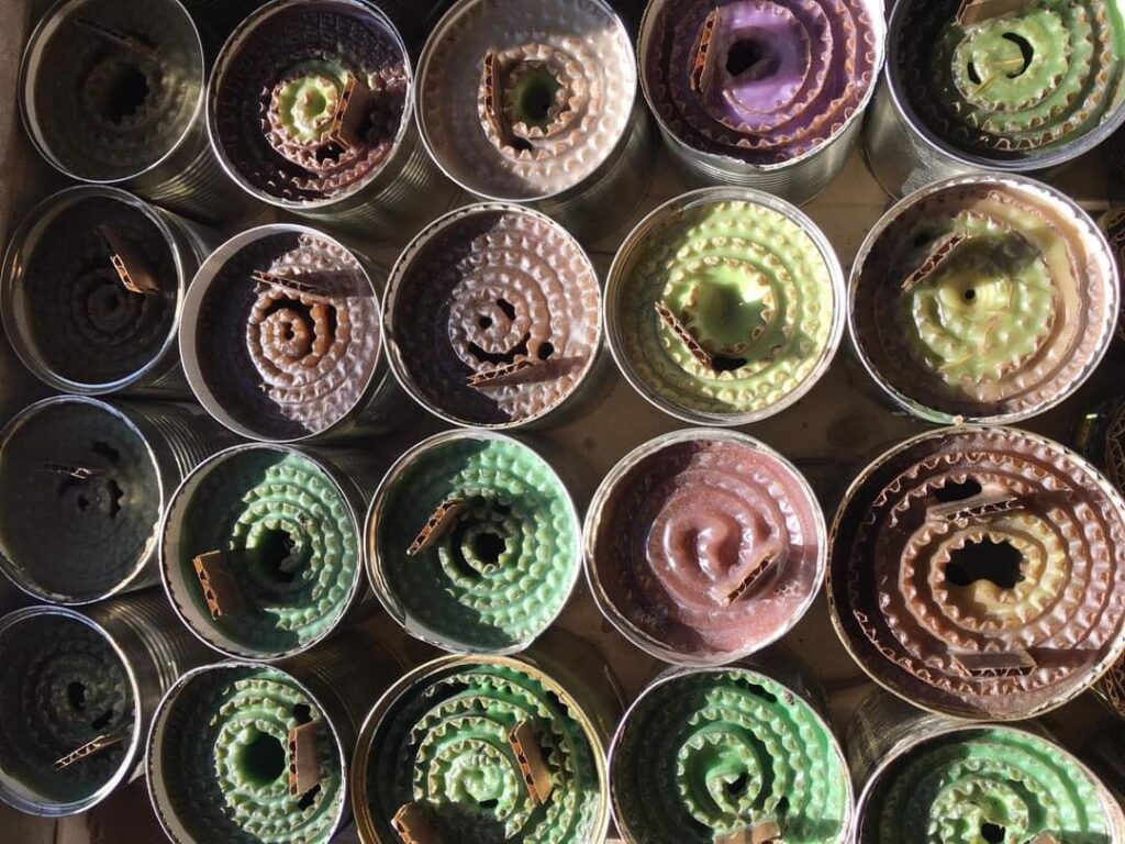 Büchsenlichter von oben aufgenommen